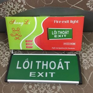 Đèn Exit thoát hiểm 1 mặt không chỉ hướng Shengli