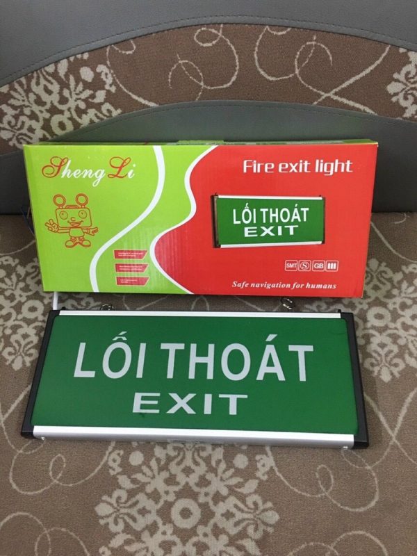 Đèn Exit thoát hiểm 1 mặt không chỉ hướng Shengli