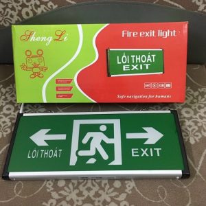 Đèn exit thoát nạn chỉ 2 hướng Shengli