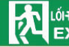 Đèn Exit chỉ 1 hướng xuống dưới Fuji