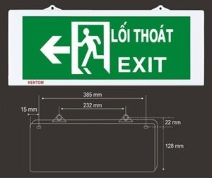 Đèn thoát hiểm Exit 2 mặt KT-620